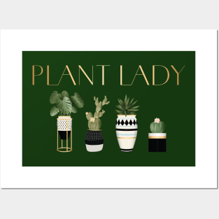 Plant Lady, Plant Lovers, Indoor Flower Gardeners Posters and Art